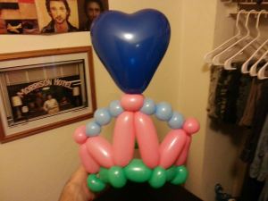 Balloon princess crown
