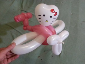 balloon hello kitty airplane 