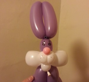 bunny balloon animal