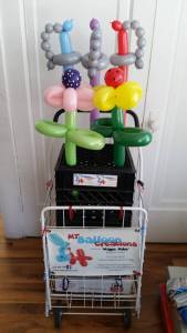 polka flowers and swords