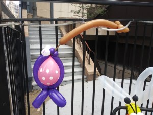 Balloon Fish on Fishing Pole