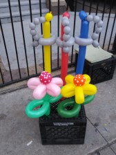 Balloon Swords and Flowers